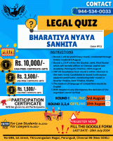 Bharatiya Nyaya Sanhita QUIZ Quiz Competition Poster